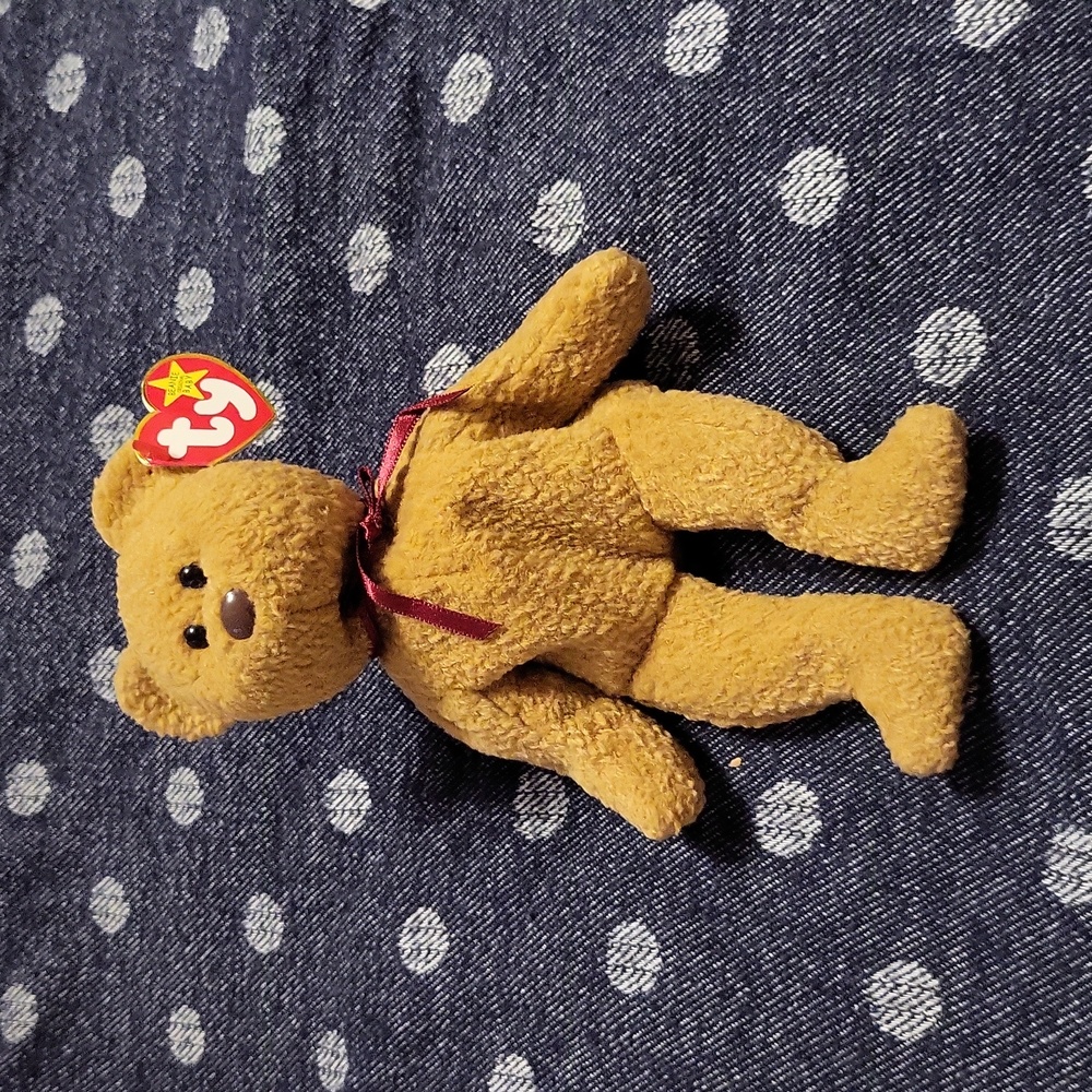 Ty Beanie Babies "Curly the Teddy Bear"
